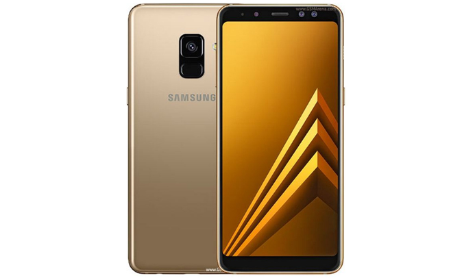 Samsung Galaxy A8 2018 vàng tấm nền Super AMOLED