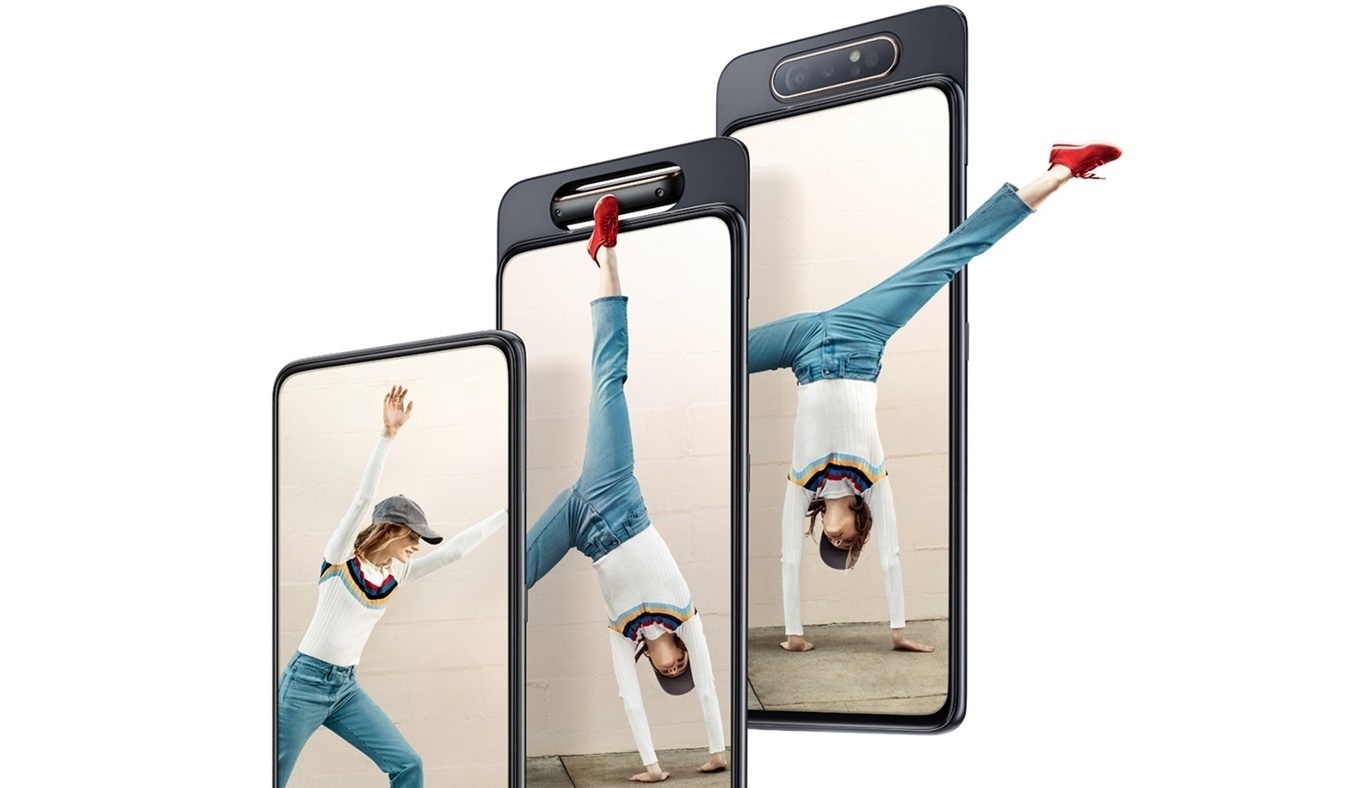 Samsung Galaxy A80 có thiết kế phong cách
