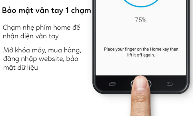 Samsung Galaxy J7 Prime xanh bạc bảo mật vân tay một chạm