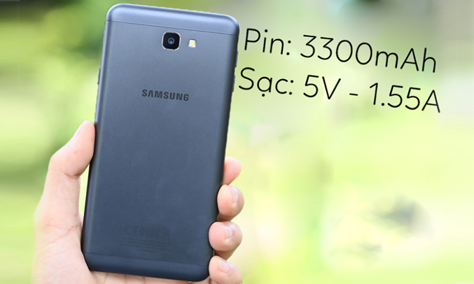 Samsung Galaxy J7 Prime xanh bạc dung lượng pin lớn, thời gian sử dụng dài