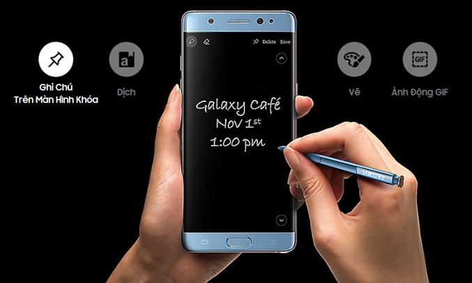 Samsung Galaxy Note FE đen chính hãng | nguyenkim.com