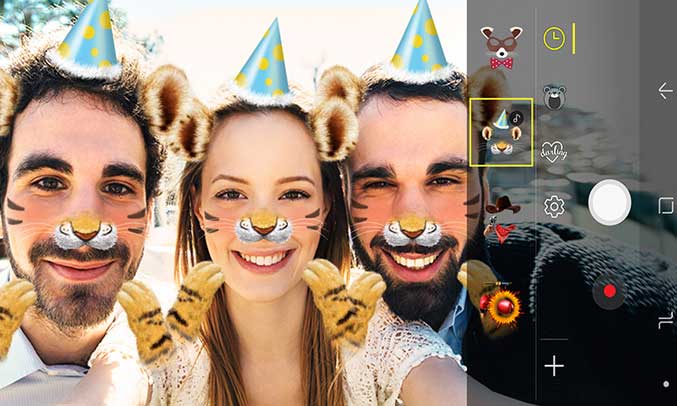 Samsung Galaxy A8+ 2018 tím camera kép