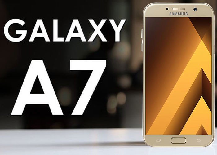 Điện thoại Samsung Galaxy A7 2017 màu vàng với màn hình FHD cực nét