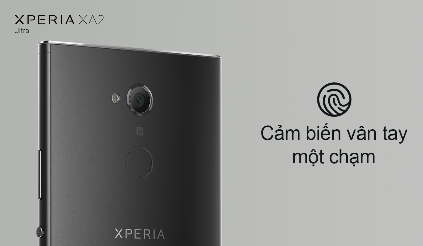 Điện thoại Sony Xperia XA2 Ultra màu đencảm biến vân tay
