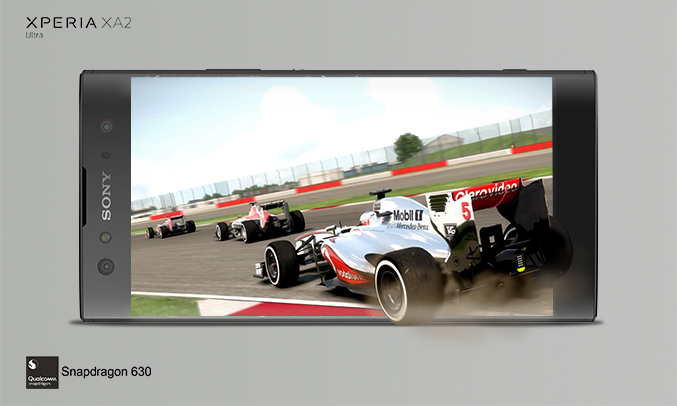 Điện thoại Sony Xperia XA2 Ultra màu đen hiệu năng mượt mà