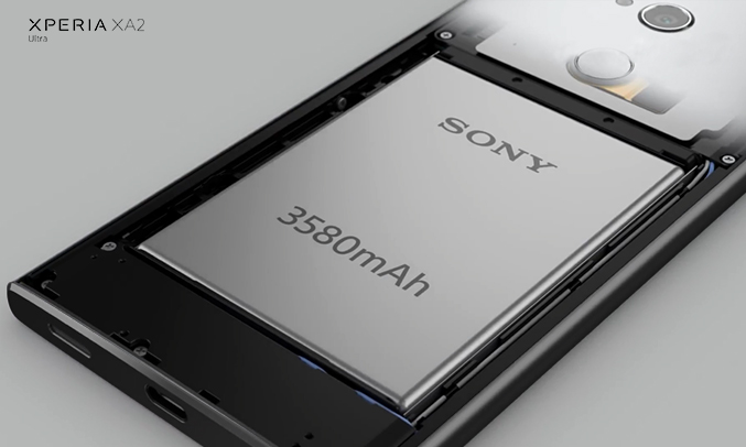 Điện thoại Sony Xperia XA2 Ultra màu đen sạc nhanh