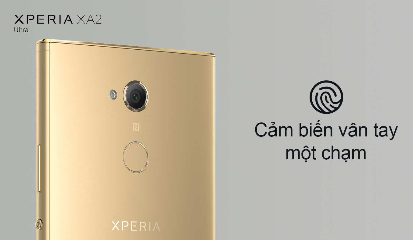 Điện thoại Sony Xperia XA2 Ultra màu vàng chụp ảnh sắc nét