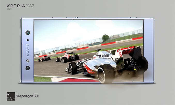 Điện thoại Sony Xperia XA2 Ultra màu xanh hiệu năng mượt mà