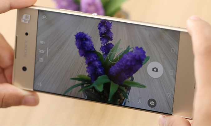 Sony Xperia XA1 màu vàng camera 24MP