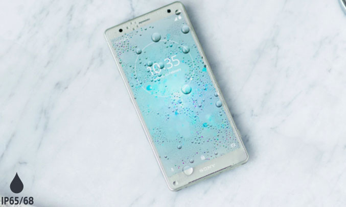 Điện thoại Sony Xperia XZ2 màu bạc chống nước