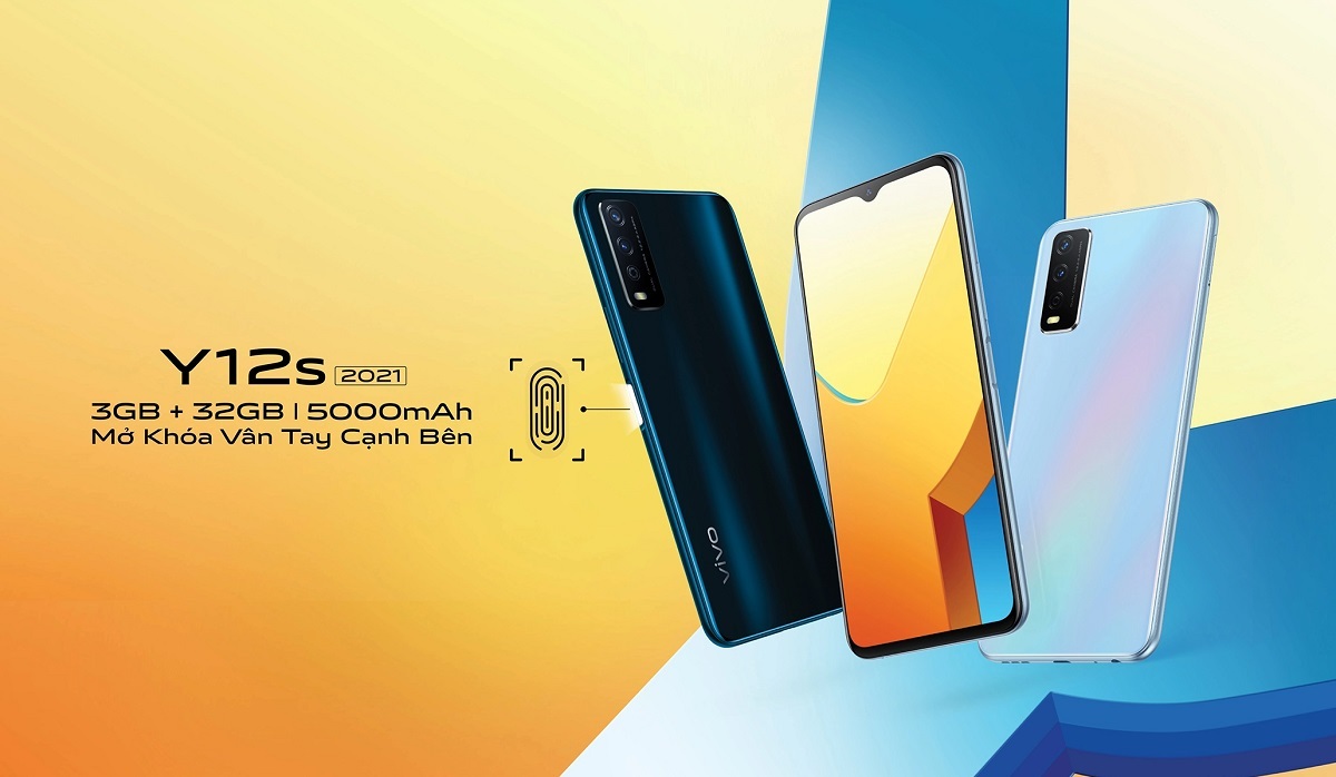 Điện thoại Vivo Y12s 3GB/32GB Đen - Thiết kế