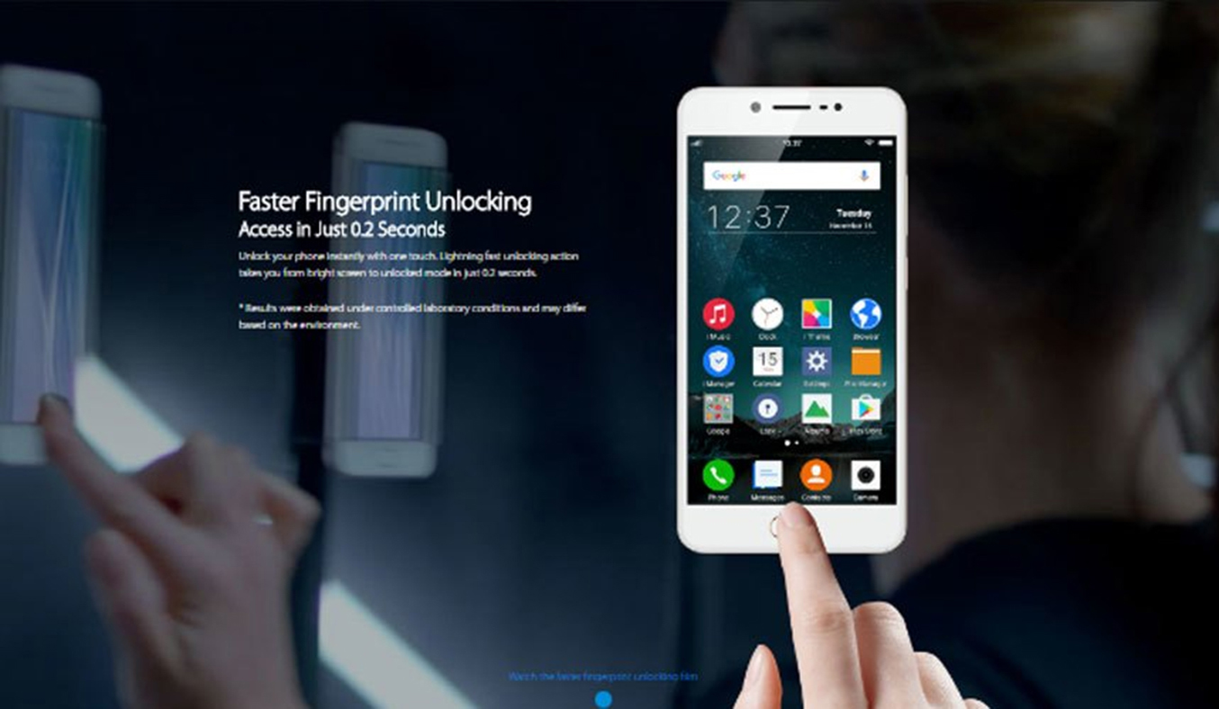 Điện thoại Vivo V5 bảo mật an toàn