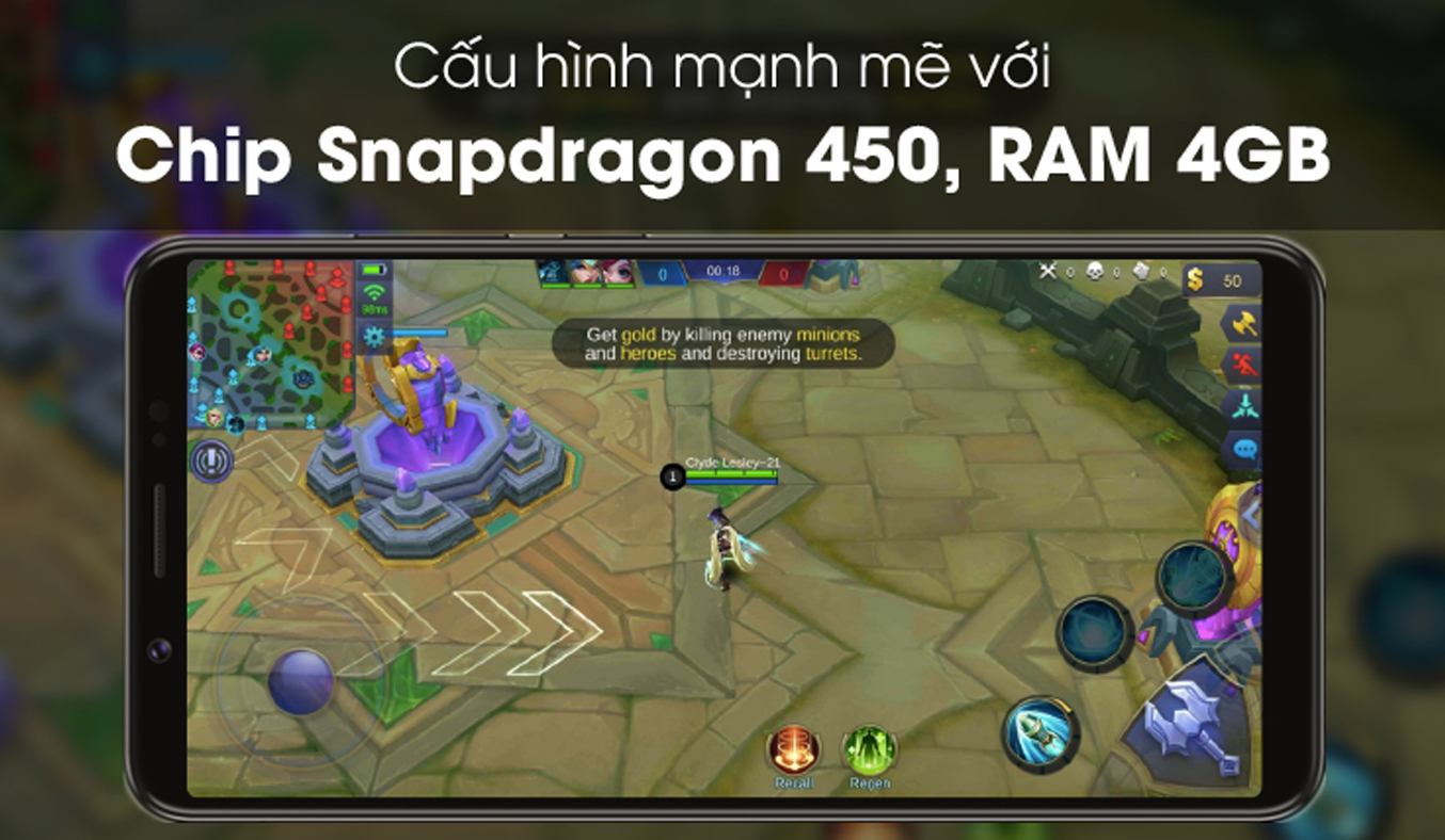 Vivo V7 đen bộ nhớ trong 32GB