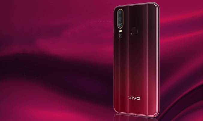 Điện thoại Vivo Y12 Đỏ mận bộ 3 camera sau
