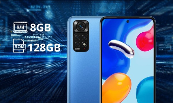 Điện thoại Xiaomi Redmi Note 11S 8GB/128GB Xanh Dương bộ nhớ trong lớn
