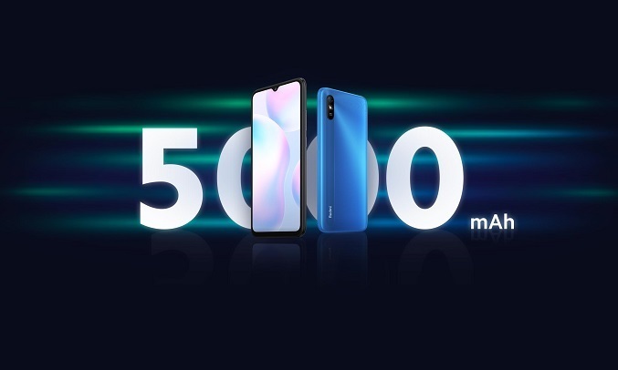 Điện thoại Xiaomi Redmi 9A 2GB/32GB Xanh dương - Dung lượng pin 5000mAh 