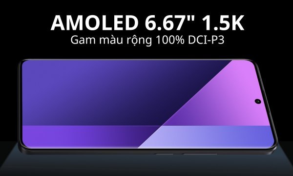 Điện thoại Xiaomi Redmi Note 13 Pro Plus 5G màn hình lớn sắc nét