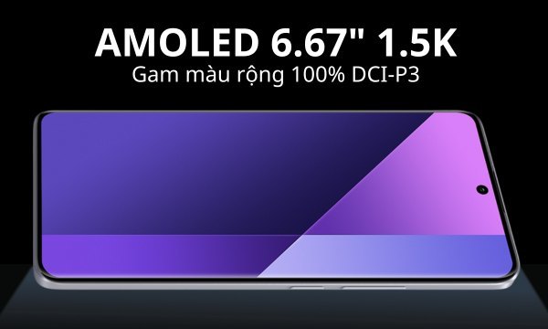 Điện thoại Xiaomi Redmi Note 13 Pro Plus 5G màn hình lớn sắc nét