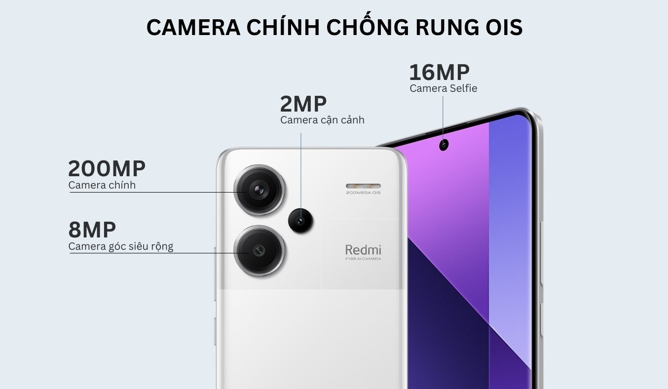 Điện thoại Xiaomi Redmi Note 13 Pro Plus 5G nhiều công nghệ tiên tiến