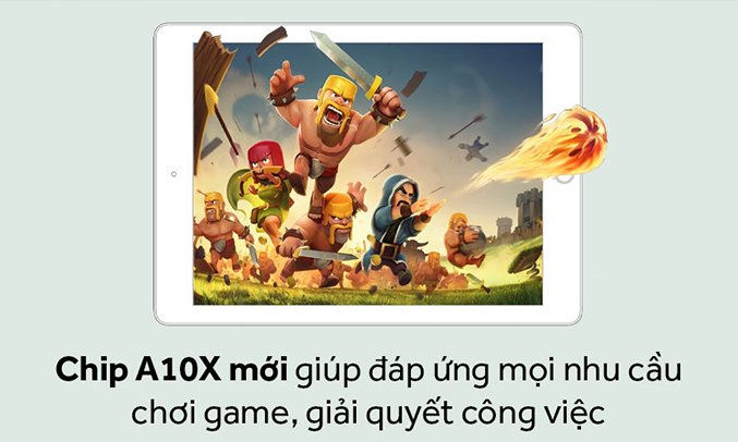 Máy tính bảng 10.5 Wifi 256GB (2017) Gold hiệu năng mượt mà