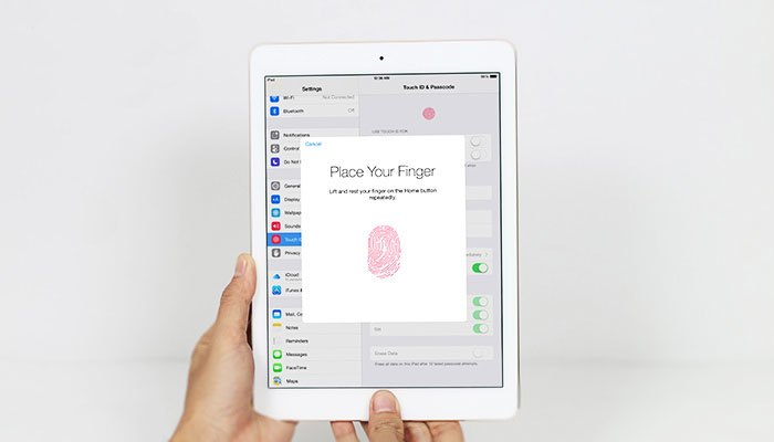 Bảo mật v&acirc;n tay Touch ID tr&ecirc;n iPad Air 2 128GB Wifi Cellular 
