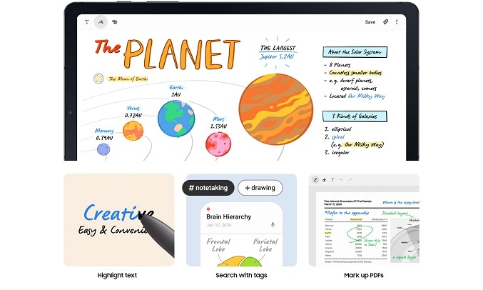 Máy tính bảng Samsung Galaxy Tab S6 Lite 64GB Xanh