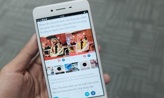 Điện thoại OPPO A37FW vàng hồng màn hình 5 inches giải trí thoải mái