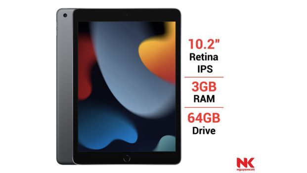 iPad Gen 9 Wifi 64GB 10.2 inch Xám (2021)