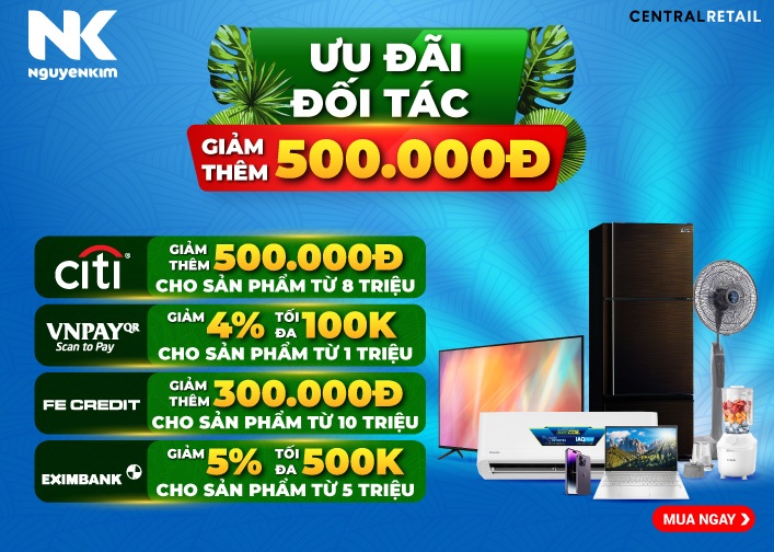 Ưu Đãi Thanh Toán Lên Đến 500.000 Đồng
