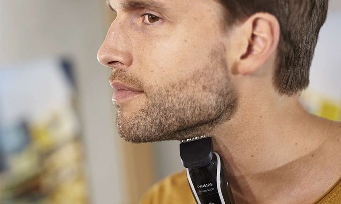 Lưỡi cắt của đầu tỉa thân thiện với da, dễ sử dụng trên mặt và cổ