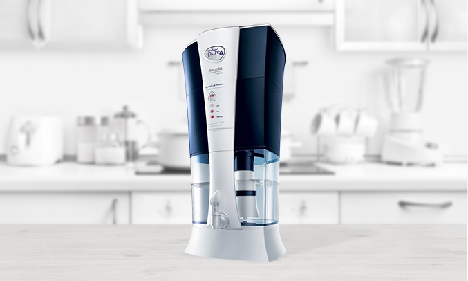 Máy lọc nước Pureit Excella sở hữu thiết kế nhỏ gọn,hiện đại, tinh tế và vô cùng tiện lợi