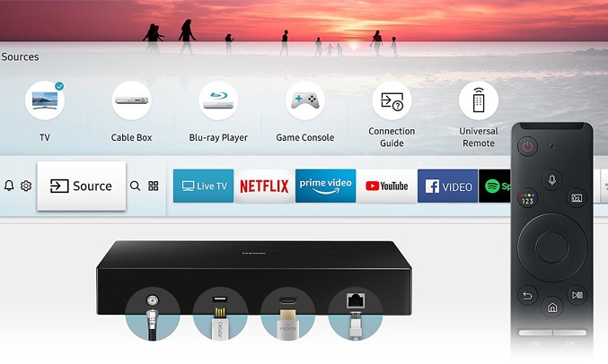 Tivi QLED Samsung 65 inch QA65Q8CNAKXXVone remote điều khiển mọi thiết bị