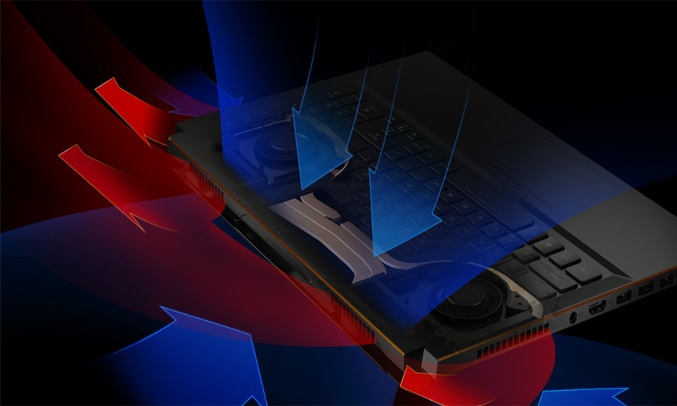 Laptop ASUS ROG Zephyrus M GM501GS-EI005T tản nhiệt hiệu quả