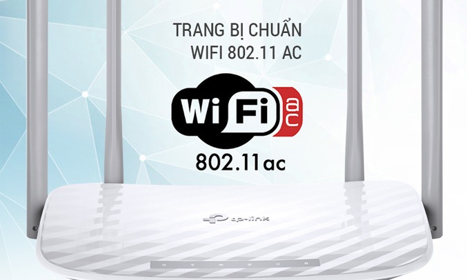 Bộ định tuyến TP-LINK ARCHER C50 với công nghệ Wi-Fi chuẩn AC