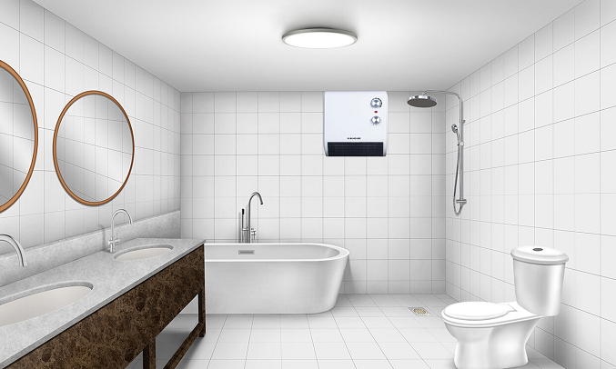 Quạt sưởi phòng tắm Sunhouse SHD3816W - Thao tác đơn giản bằng núm xoay