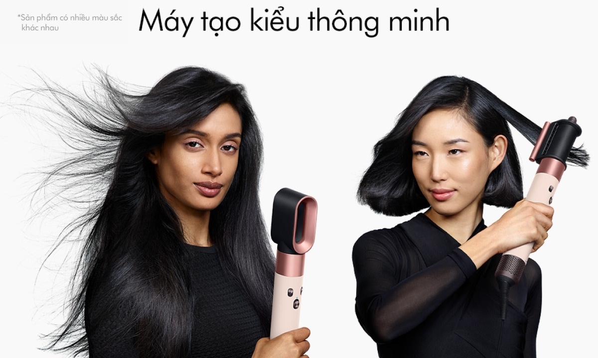 Máy tạo kiểu tóc Dyson Airwrap Straight+Wavy HS08 (Ceramic pink/Rose gold)