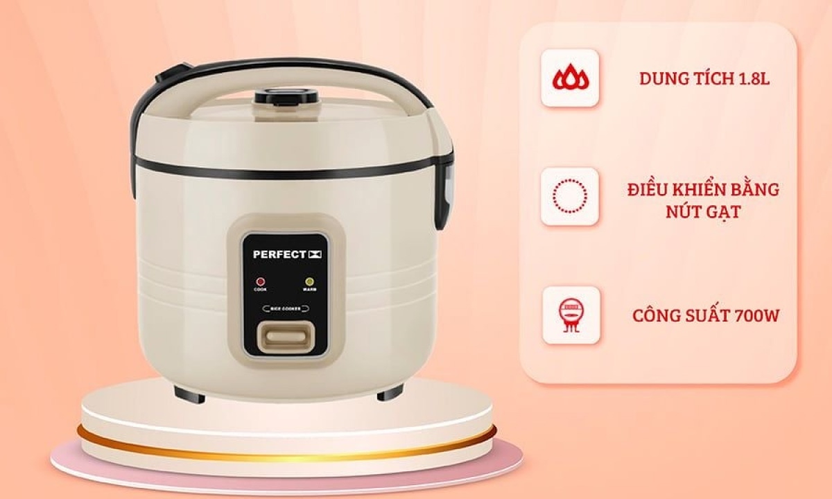 Nồi cơm điện Perfect 1.8 lít PF-C209
