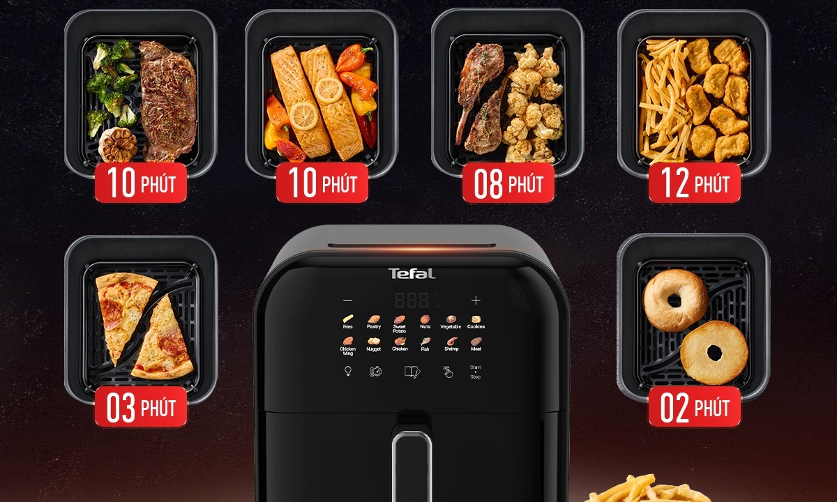 Nồi chiên không dầu Tefal 6 lít EY821868