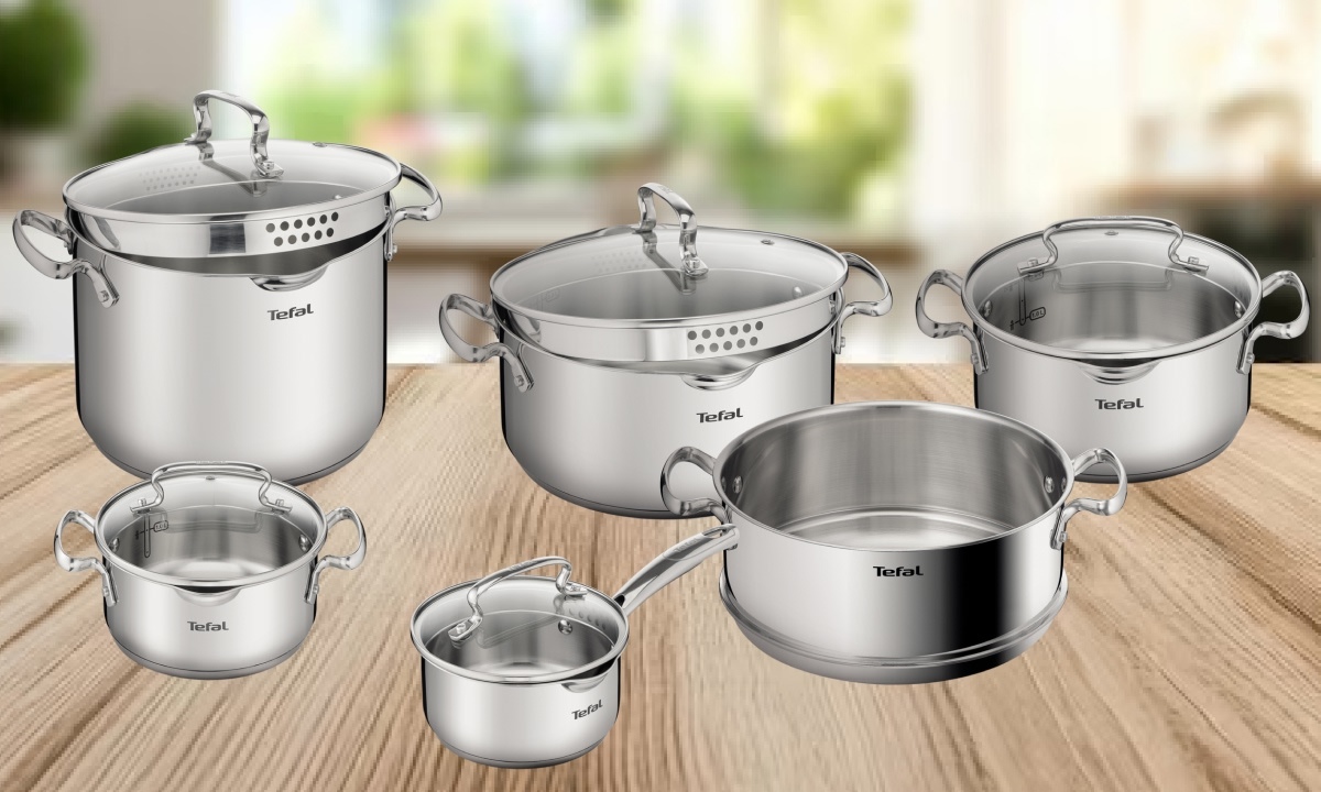 Bộ 5 nồi inox cao cấp Tefal Duetto Plus G719SA55