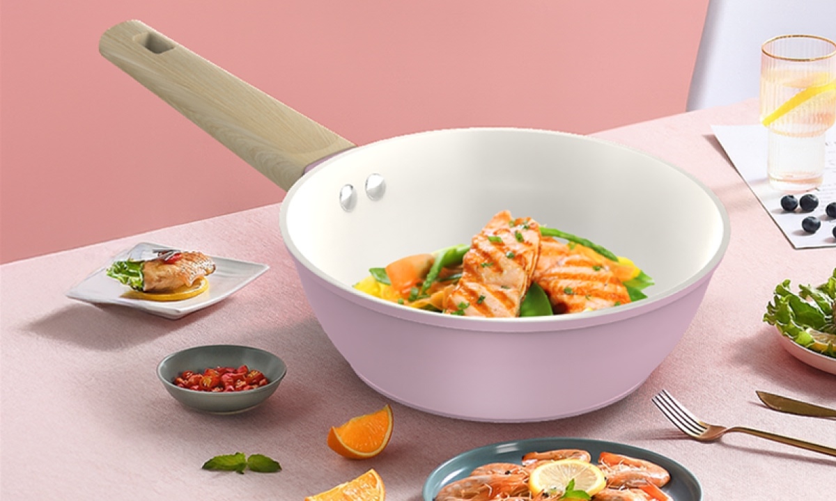 Chảo phủ sứ Nano đáy từ Sunhouse Healthy 24 cm SHG24MP