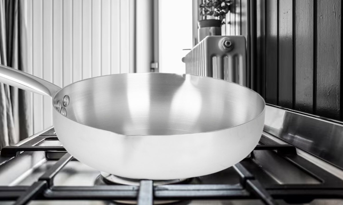 Chảo inox 3 lớp nguyên khối miệng rót Green Cook