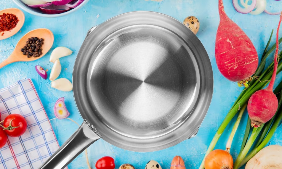 Chảo inox 3 lớp nguyên khối miệng rót Green Cook