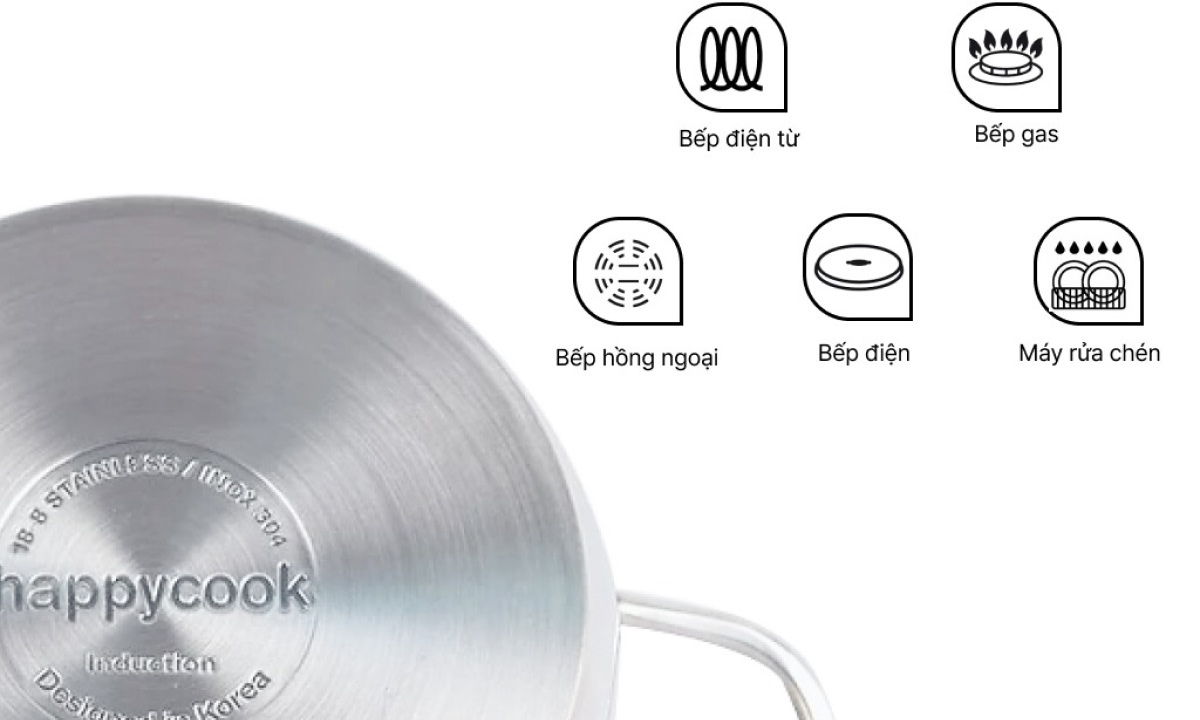 Nồi inox 3 lớp cao cấp đáy liền Elmich Trimax XS EL-3748 size 24cm