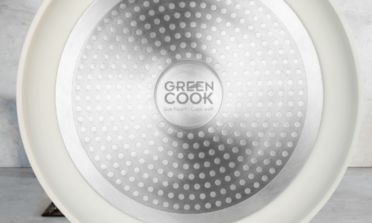 Chảo phủ sứ Nano đáy từ Sunhouse Healthy 20 cm SHG20MT1