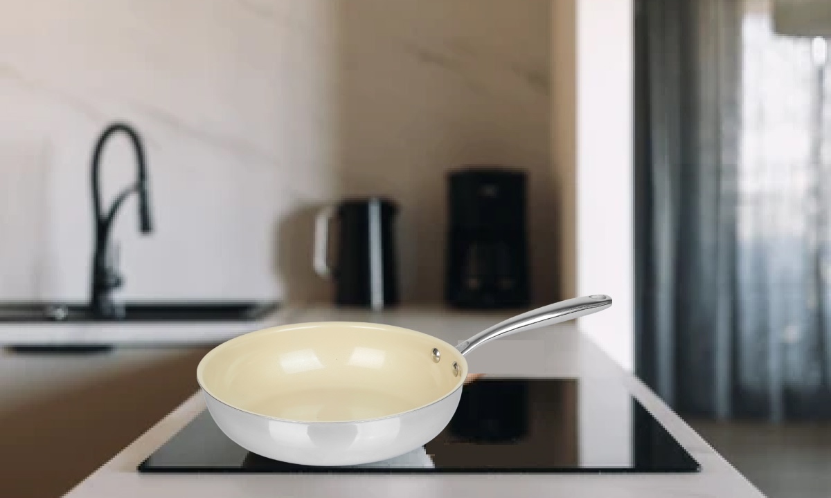 Chảo phủ sứ Nano đáy từ Sunhouse Healthy 20 cm SHG20MT1