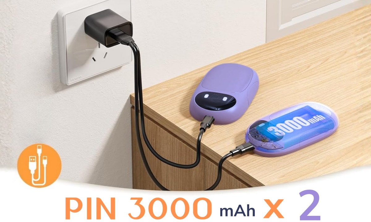 Dung lượng pin lớn cho thời gian dùng dài Mỗi máy được trang bị pin độc lập, tạo tổng dung lượng cao hơn để sử dụng suốt nhiều giờ liền. Phù hợp cho những chuyến đi xa, làm việc ngoài trời hoặc cần sưởi ấm liên tục.