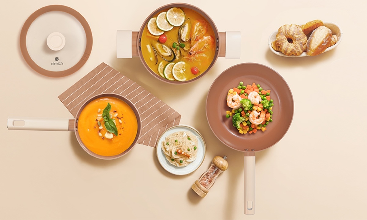 Nồi inox 3 lớp cao cấp đáy liền Elmich Trimax XS EL-3748 size 24cm