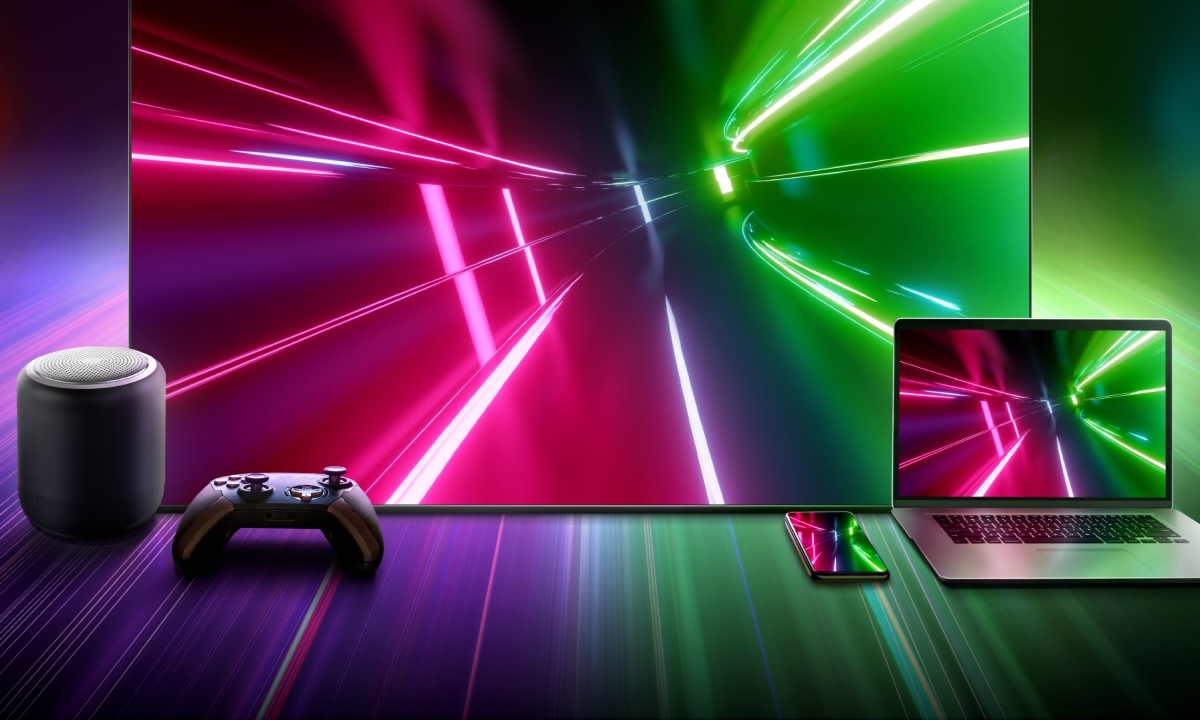 Chia sẻ nội dung linh hoạt Kết nối và chia sẻ hình ảnh, video từ điện thoại qua AirPlay 2, DLNA, Miracast – mọi nội dung đều hiển thị dễ dàng trên màn hình lớn.