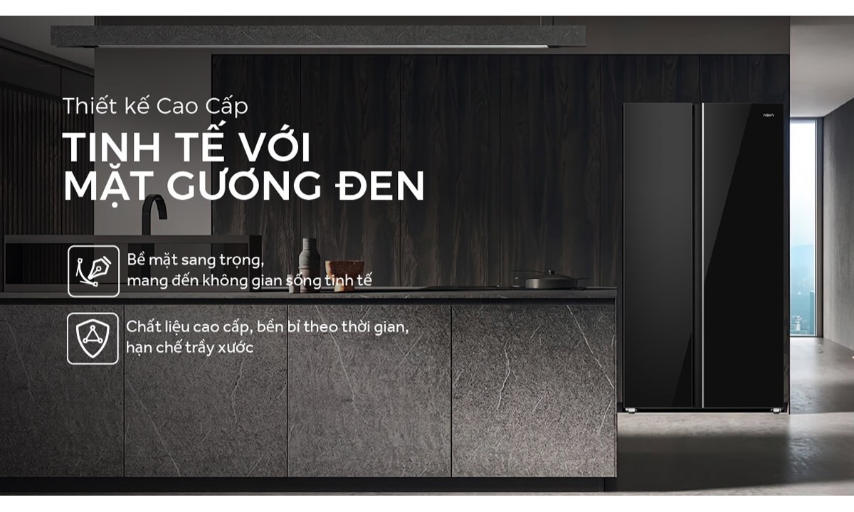 Tủ lạnh Aqua Inverter 646 lít AQR-S682XA(GB)