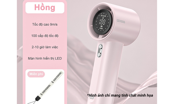 Tốc độ gió mạnh mẽ 9m/s Quạt tạo ra luồng gió mát tức thì với tốc độ lên đến 9m/s, đảm bảo hiệu quả làm mát tốt ngay cả trong thời tiết nóng bức.